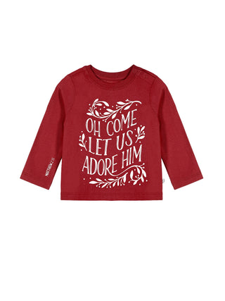 Baby Let Us Adore Him T-Shirt Cotton | Long Sleeve