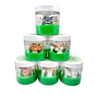 Puppy Party Mini Play Dough Favors for Kids Birthday Sensory Activity Bin Playful Little Minds Select Desired Quantity Of Jars: 8 I would like: Generic Birthday Label That Matches Theme