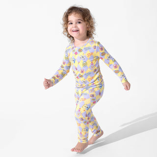 Bamboo Long Sleeve Pajama Set - Clueless As If! Bellabu Bear Size: 3T