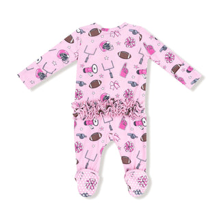 2 Way Zipper Ruffle Back Footie Baby & Toddler Sleepwear 653 Angel Dear Size: NB