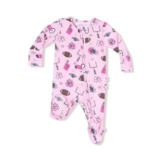 2 Way Zipper Ruffle Back Footie Baby & Toddler Sleepwear 653 Angel Dear Size: NB