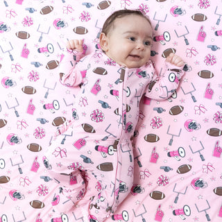 2 Way Zipper Ruffle Back Footie Baby & Toddler Sleepwear 653 Angel Dear Size: NB