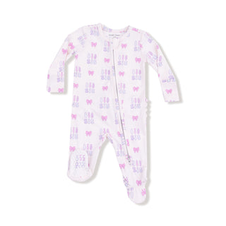 2 Way Zipper Ruffle Back Footie Baby & Toddler Sleepwear 653 Angel Dear Size: NB