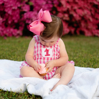 Hot Pink First Birthday Bubble Girl Bubble Seven Lantern Lane Size: 12M
