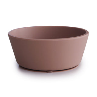 Silicone Suction Bowlsilicone tablewareMushieColor: Cloudy Mauve