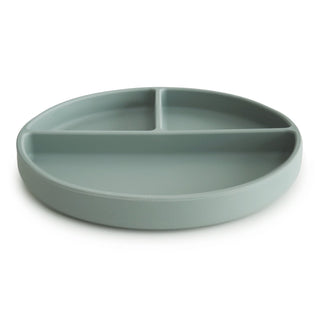 Silicone Suction Platesilicone tablewareMushieColor: Cambridge Blue