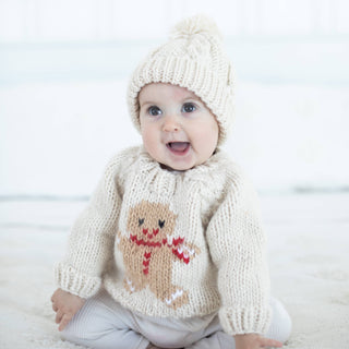 Gingerbread Sweater for Baby & Toddler Huggalugs Size: 0-6 months