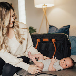 Pre-packed Hospital Birth Bag: "Fully Prepared"Birth BagsBaby BoldlyColor: Classic BlackShower Sandal Size: S(5-6)