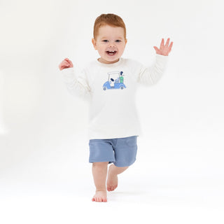 Raglan Sweatshirt, Golf 714A Angel Dear Size: 3-6M