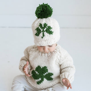 Shamrock Crew Neck Sweater Baby & Toddler Huggalugs Size: 0-6 months