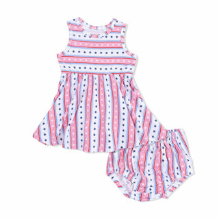 Tank Dress with Bloomer - Stars and Stripes 743 Angel Dear Size: 2T