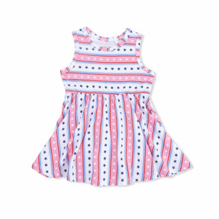 Tank Dress with Bloomer - Stars and Stripes 743 Angel Dear Size: 2T