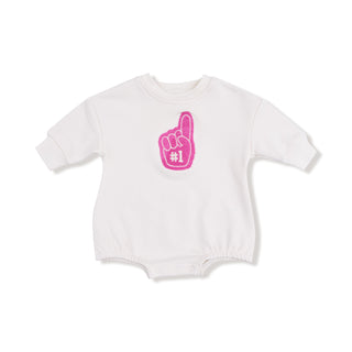 Sweatshirt Bubble with # 1 Patch, Varsity - Pink 744AF Angel Dear Size: 0-3M