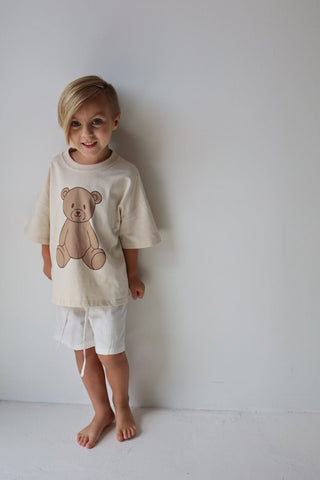 Child Short Set - Teddy Short Set forever french baby Size: 6-12 Months
