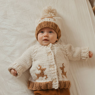 Oh Deer Cardigan Sweater Huggalugs Size: 0-6 months