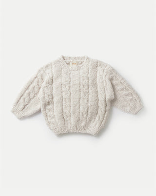 Boxy Cable Sweater - Fuzzy 7AMEnfant