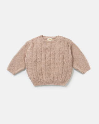 Boxy Cable Sweater - Fuzzy 7AMEnfant