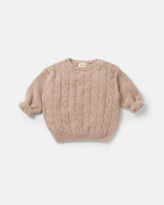 Boxy Cable Sweater - Fuzzy 7AMEnfant