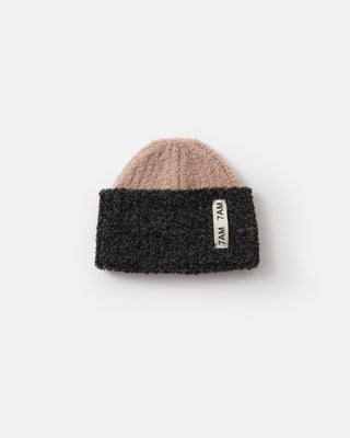 2-Tone Ribbed Beanie - Fuzzy Baby & Toddler Hats Baby & Toddler Hats