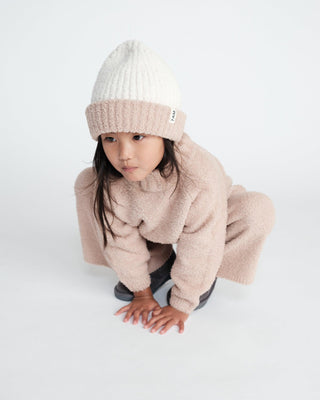 2-Tone Ribbed Beanie - Fuzzy Baby & Toddler Hats Baby & Toddler Hats