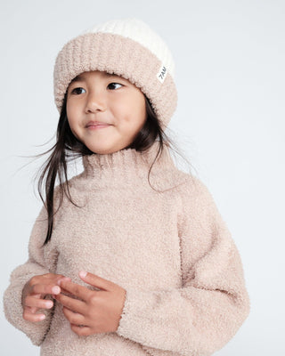 2-Tone Ribbed Beanie - Fuzzy Baby & Toddler Hats Baby & Toddler Hats