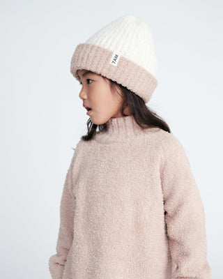 2-Tone Ribbed Beanie - Fuzzy Baby & Toddler Hats Baby & Toddler Hats