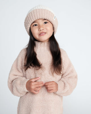 2-Tone Ribbed Beanie - Fuzzy Baby & Toddler Hats Baby & Toddler Hats