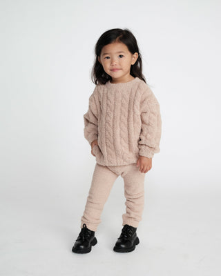 Boxy Cable Sweater - Fuzzy 7AMEnfant