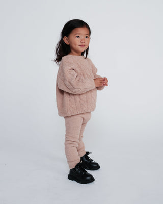 Boxy Cable Sweater - Fuzzy 7AMEnfant