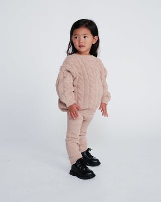 Boxy Cable Sweater - Fuzzy 7AMEnfant