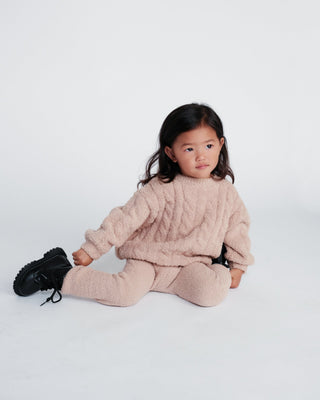 Boxy Cable Sweater - Fuzzy 7AMEnfant