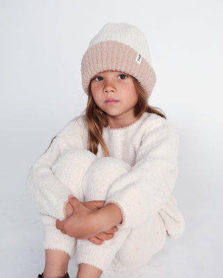 2-Tone Ribbed Beanie - Fuzzy Baby & Toddler Hats Baby & Toddler Hats