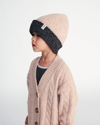2-Tone Ribbed Beanie - Fuzzy Baby & Toddler Hats Baby & Toddler Hats