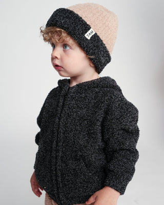 2-Tone Ribbed Beanie - Fuzzy Baby & Toddler Hats Baby & Toddler Hats
