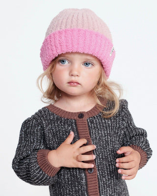 2-Tone Ribbed Beanie - Fuzzy Baby & Toddler Hats Baby & Toddler Hats