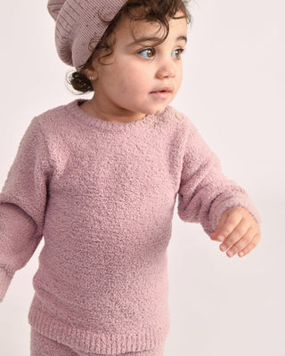 Long Sleeve Top - Fuzzy comfywear 7AMEnfant Color: Ecru Size: 0-3M