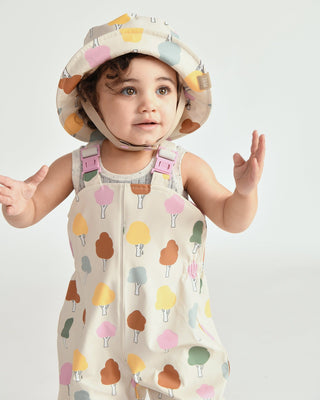 Rain Bucket Hat Baby & Toddler Hats 7AM Enfant Color: Rainy Trees Beige Size: 1-2T
