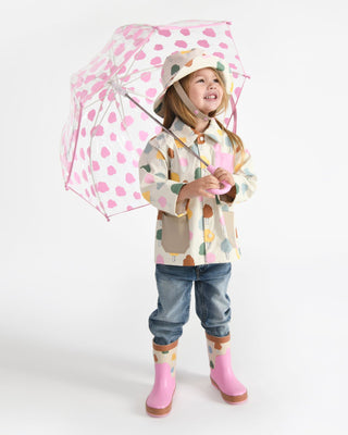 Rain Worker Jacket jacket 7AM Enfant Color: Rainy Houses Teal Size: 18-24M