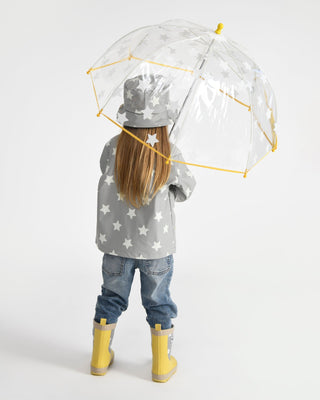 Rain Worker Jacket jacket 7AM Enfant Color: Rainy Houses Teal Size: 18-24M