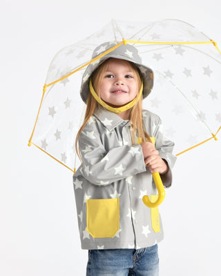Rain Worker Jacket jacket 7AM Enfant Color: Rainy Houses Teal Size: 18-24M