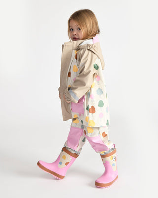 Rain Jacket jacket 7AM Enfant Color: Rainy Stars Yellow Size: 18-24M