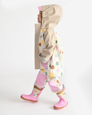 Rain Suspender Pants pants 7AM Enfant Color: Rainy Stars Yellow Size: 18-24M