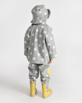 Rain Bucket Hat Baby & Toddler Hats 7AM Enfant Color: Rainy Trees Beige Size: 1-2T