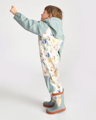 Rain Boots baby shoes 7AM Enfant Color: Rainy Stars Yellow Size: 6