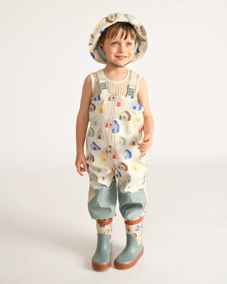 Rain Bucket Hat Baby & Toddler Hats 7AM Enfant Color: Rainy Trees Beige Size: 1-2T