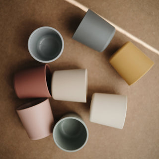 Dinnerware Cup, Set of 2 Dinnerware Mushie Color: Sage