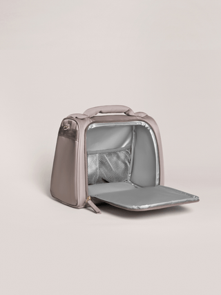 Insulated Bottle Bag - Taupe Insulated Bottle Bag JuJuBe