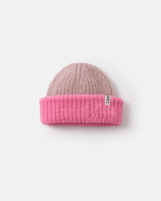 2-Tone Ribbed Beanie - Fuzzy Baby & Toddler Hats Baby & Toddler Hats