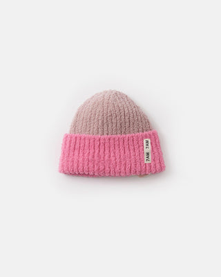 2-Tone Ribbed Beanie - Fuzzy Baby & Toddler Hats Baby & Toddler Hats