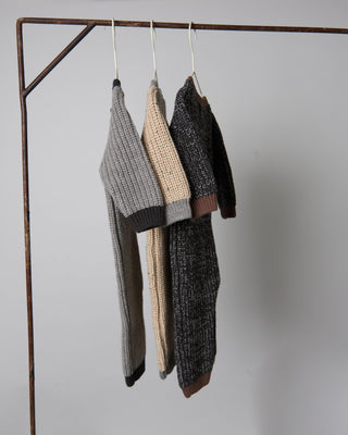 Long Sleeve Jumpsuit - Chunky comfywear 7AMEnfant Color: Oat Heather Grey Size: 0-3M